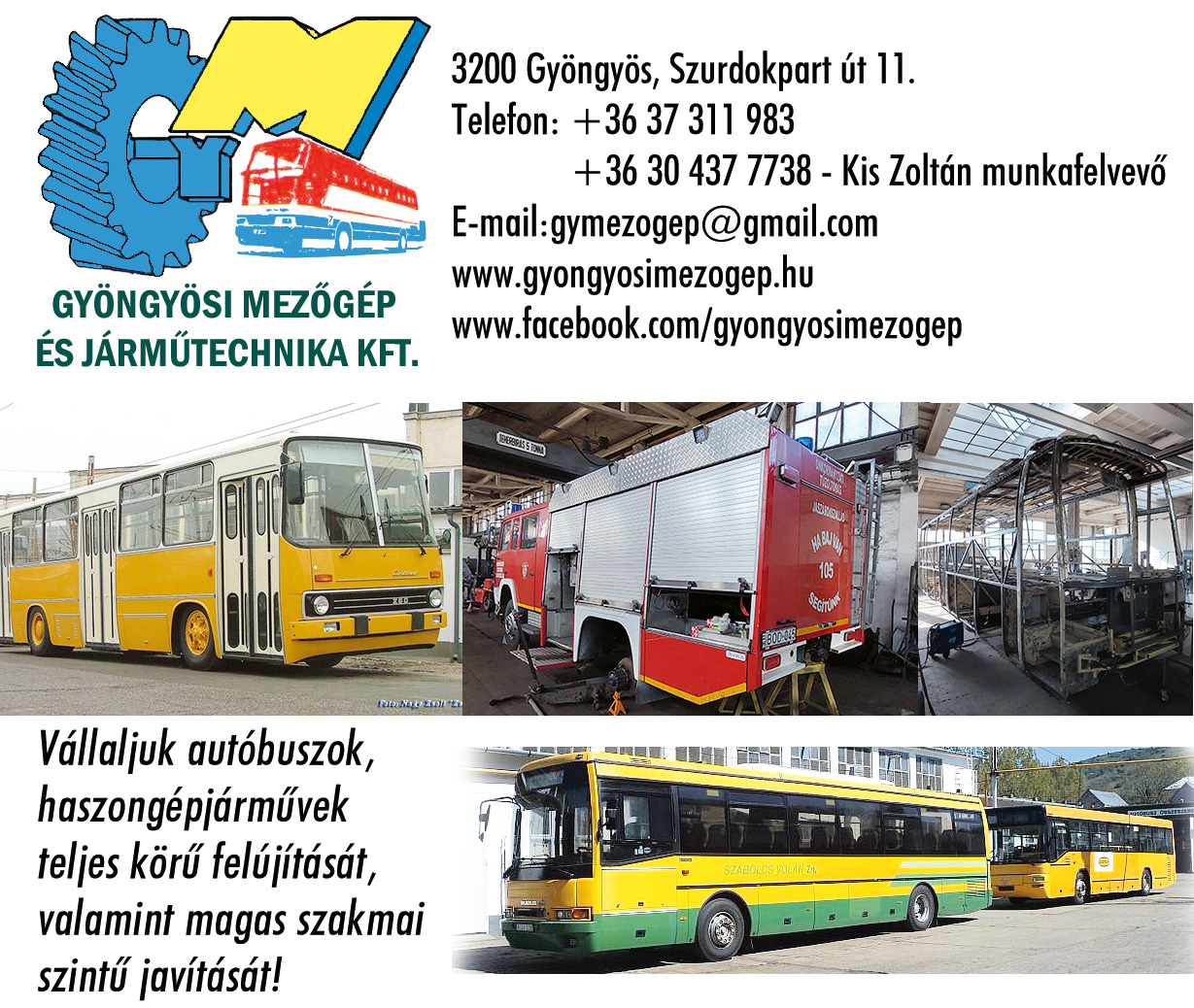 Autóbusz felújítás Eger
